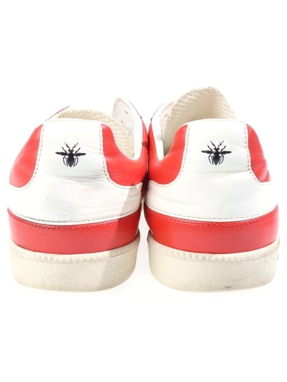 Dior Leather Lace Up Sneakers German Trainer Red - Picture 3 of 6